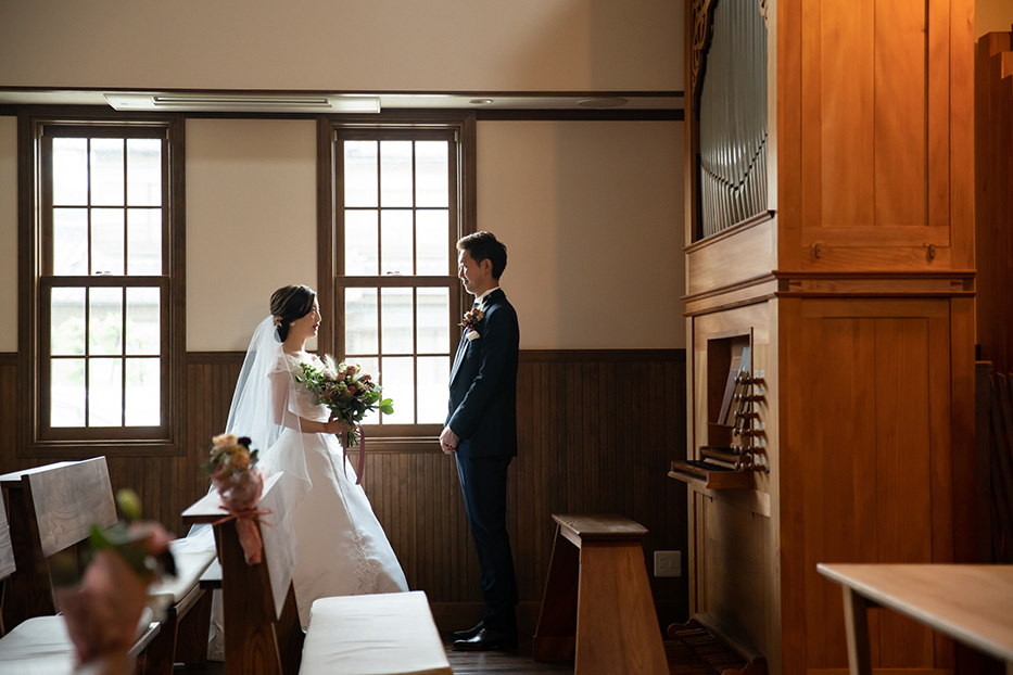多治見教会での結婚式撮影
