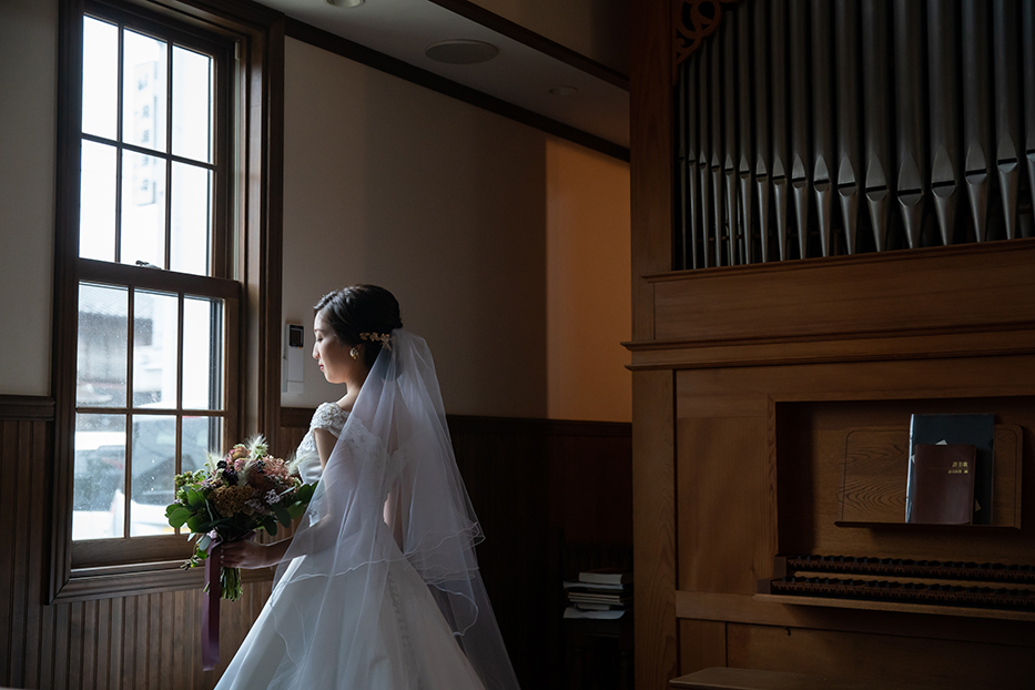 多治見教会での結婚式撮影
