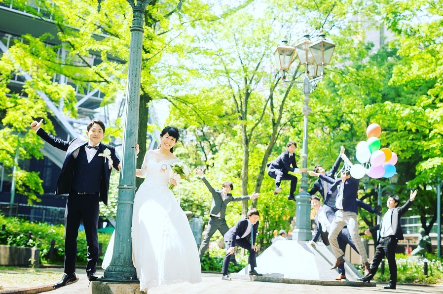 名古屋市のパークバンケットでの結婚式持ち込み撮影