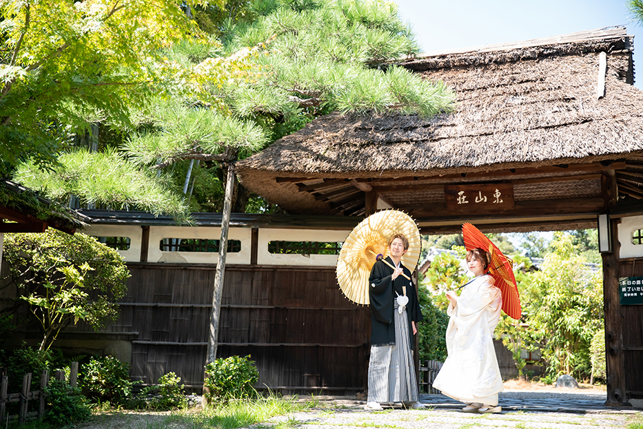 名古屋市の東山荘での和装前撮り撮影