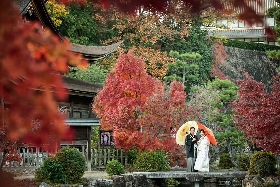 岐阜・中津川の永保寺での和装前撮り撮影。お気に入りの撮影スポット