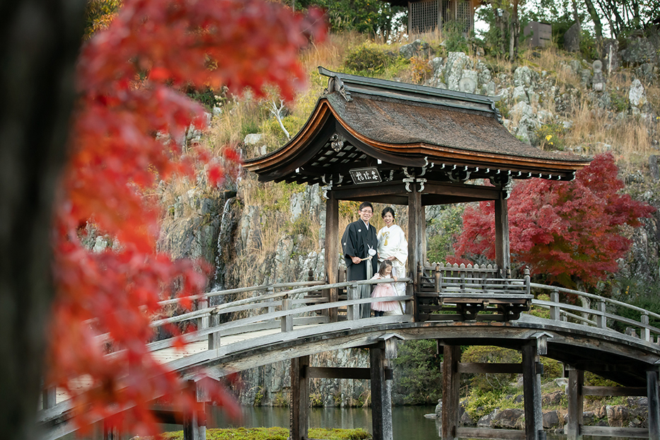 岐阜・中津川の永保寺での和装前撮り撮影。