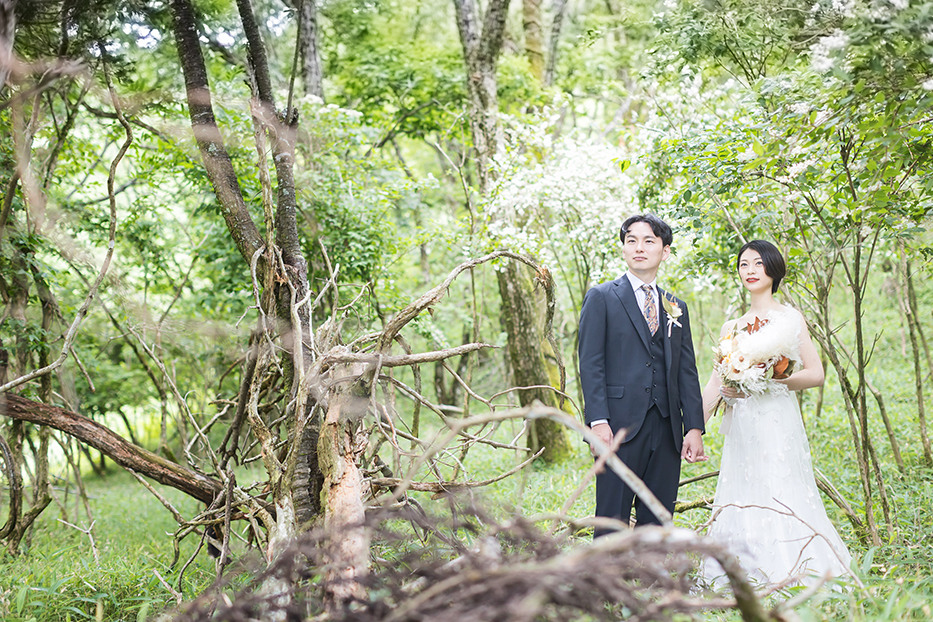 奈良県曽爾高原でのドレス前撮り撮影