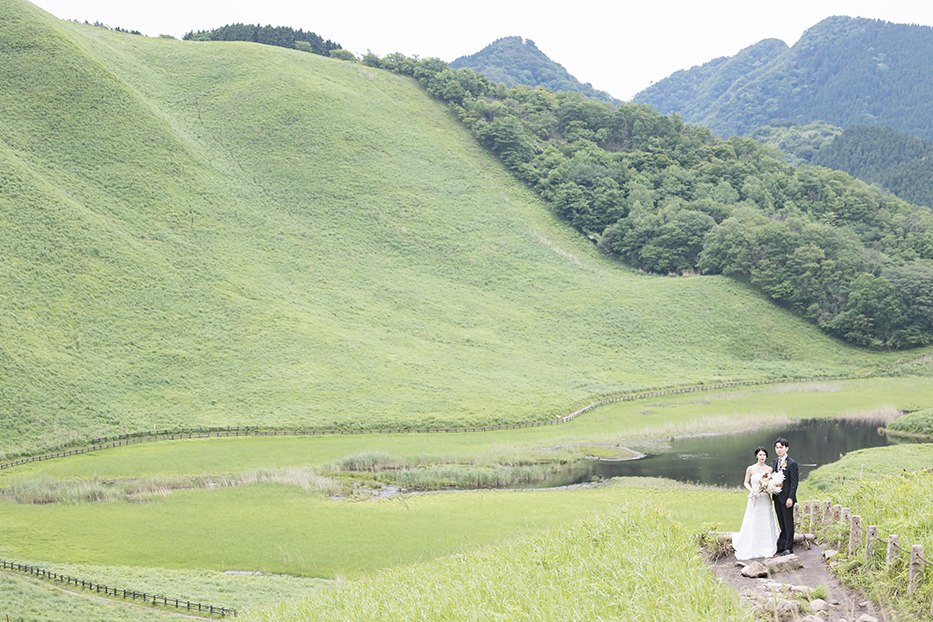名古屋から奈良へ！奈良県の曽根高原での前撮り撮影。夏シーズンは観光客が少なくて貸切状態