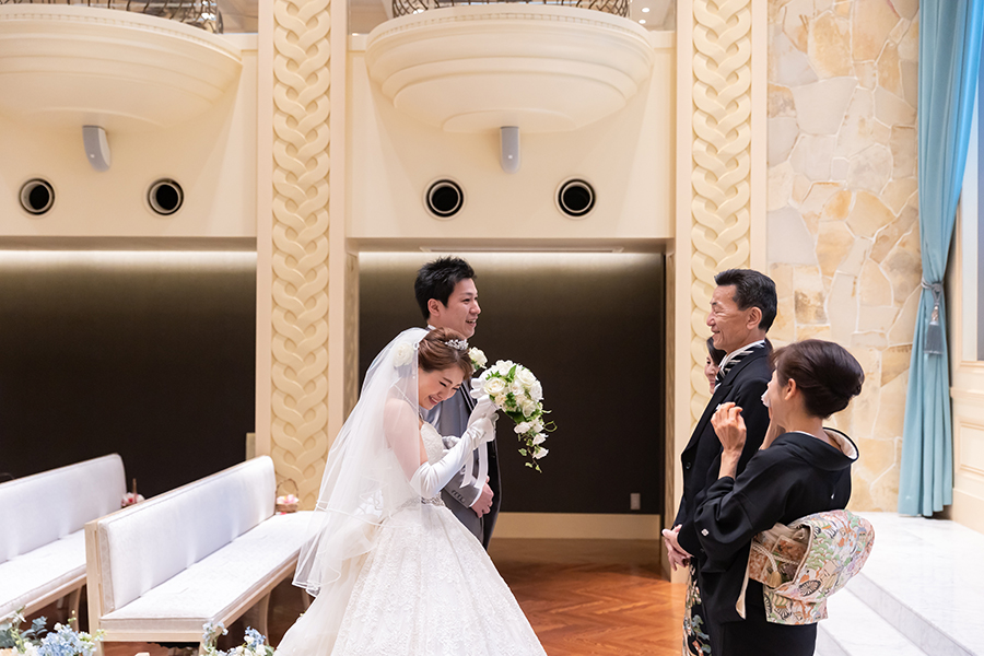 名古屋市のブルーレマン名古屋での結婚式撮影