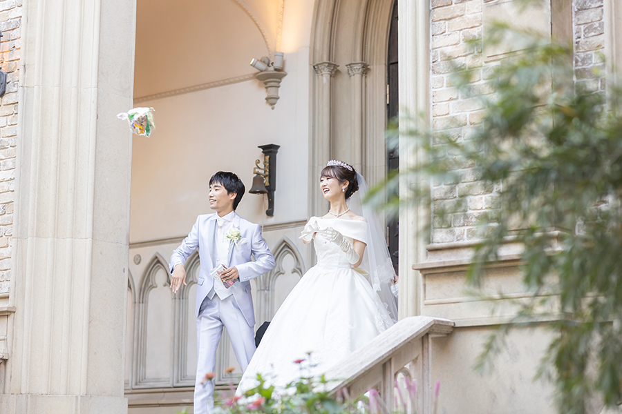 名古屋市のグラストニアでの結婚式撮影