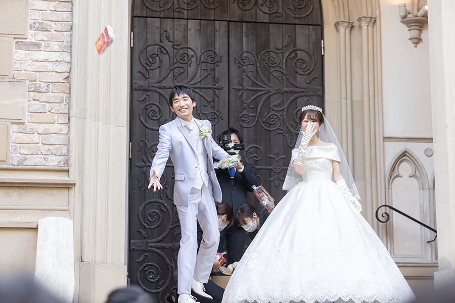 名古屋市のグラストニアでの結婚式撮影
