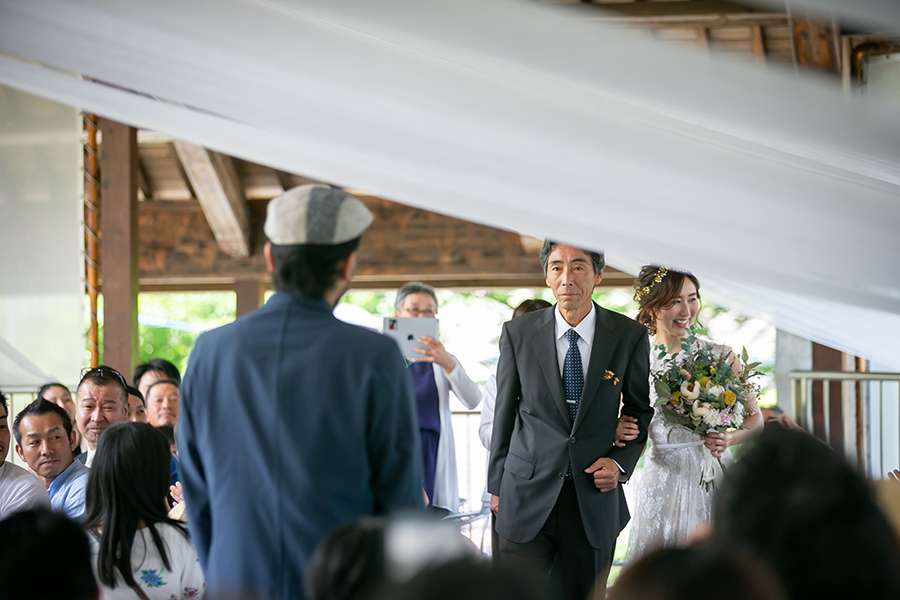 岐阜・揖斐高原での結婚式撮影