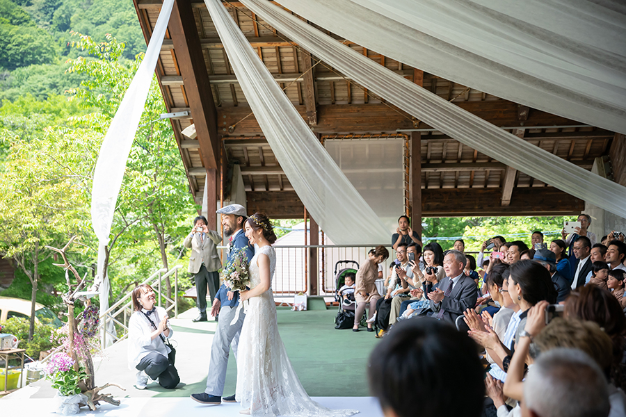 岐阜・揖斐高原での結婚式撮影