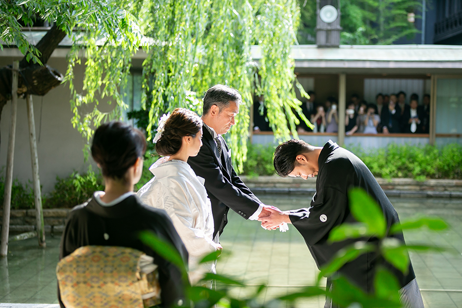 名古屋市の料亭河文での結婚式撮影
