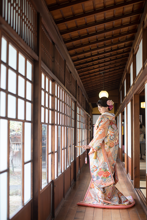 名古屋市の徳川園で色打ち掛け、桑名市の六華苑で白無垢の和装前撮り