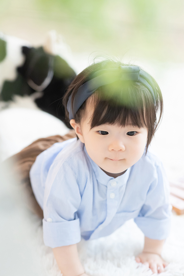 名古屋・大須のスタジオLeafで1歳誕生日撮影