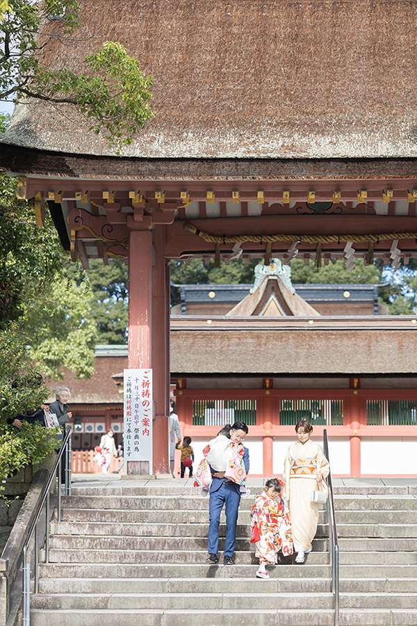 津島神社での七五三撮影