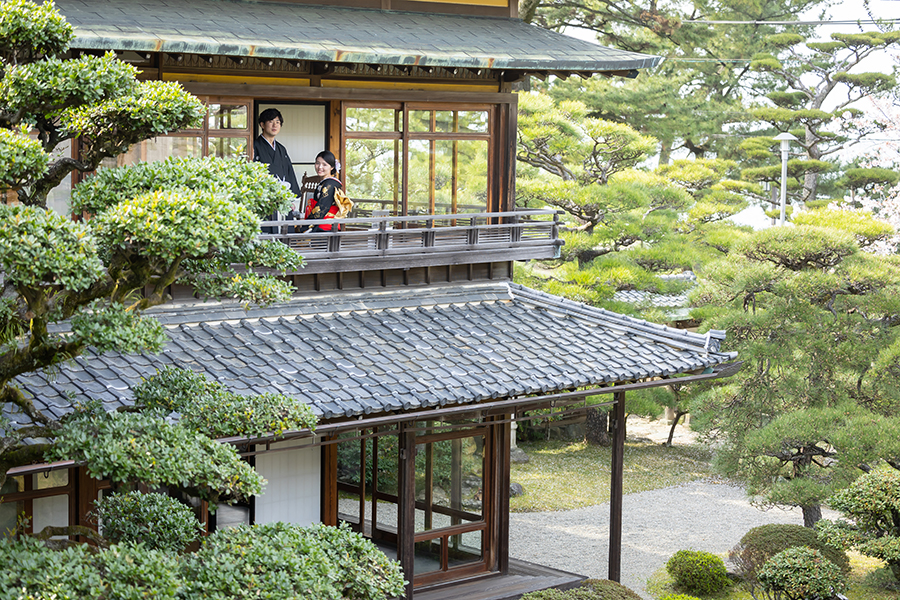 三重県伊勢市での桜・和装前撮り撮影・賓日館