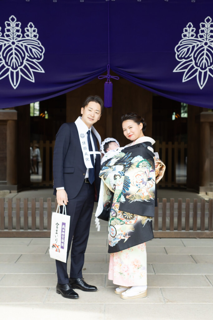 名古屋市の熱田神宮でのお宮参り撮影