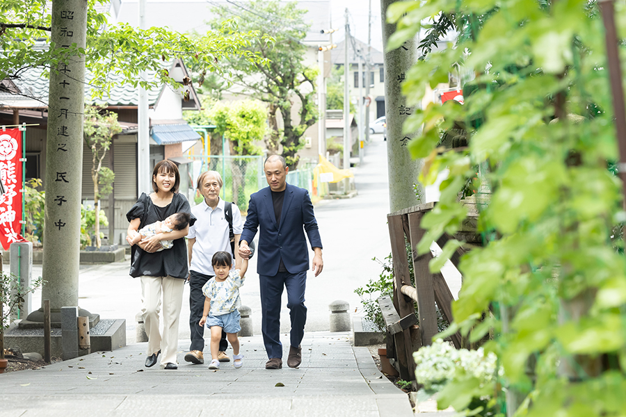 熊野神社でのお宮参り撮影