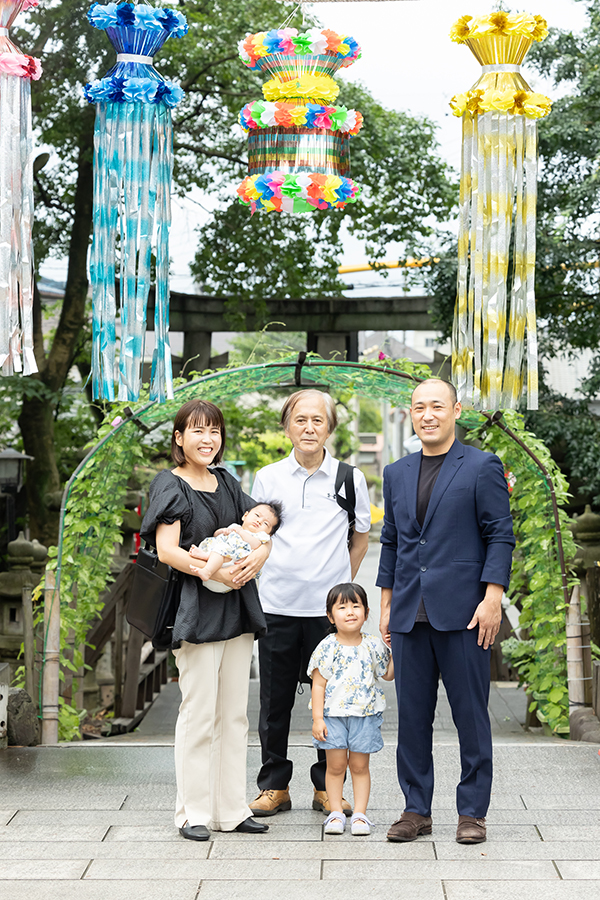 熊野神社でのお宮参り撮影