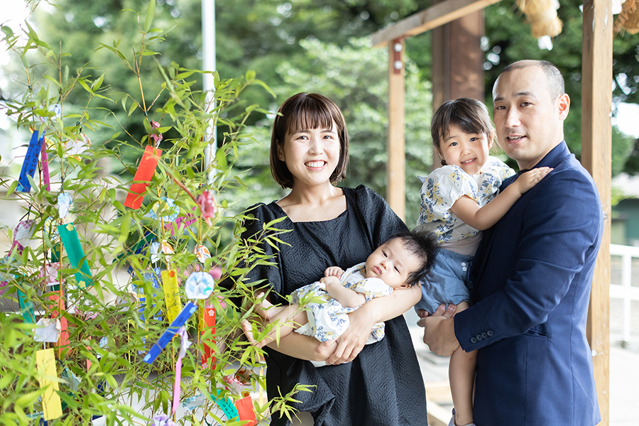 熊野神社でのお宮参り撮影