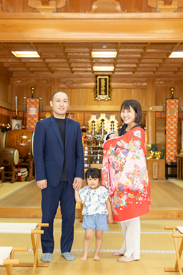 熊野神社でのお宮参り撮影