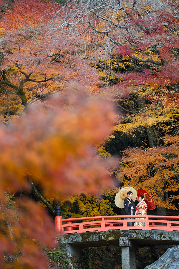 岐阜公園での和装前撮り