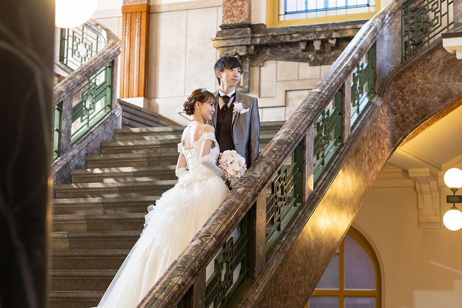 名古屋市の市政資料館でのドレス前撮り