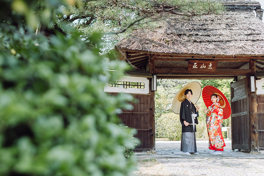 名古屋市の東山荘と鶴舞公園で桜和装前撮りを撮影しました。