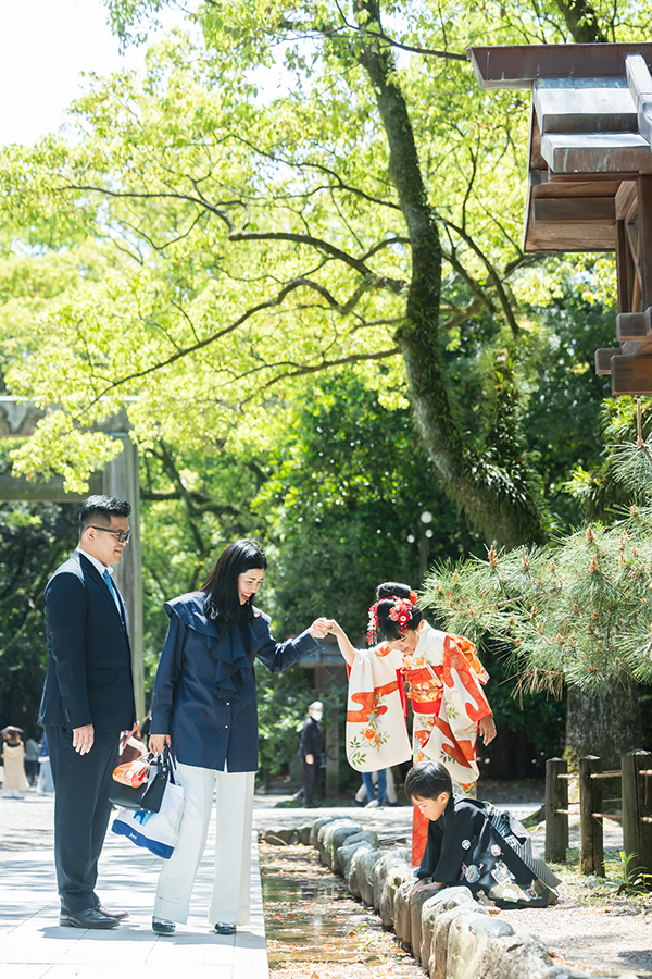 名古屋市の熱田神宮での七五三撮影